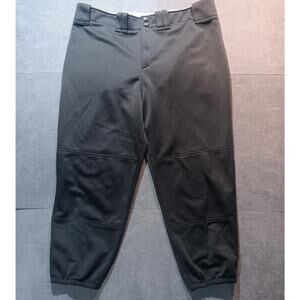 Mizuno Women's Select Belted Low Rise Fast Pitch Softball Pant Black Sz XL